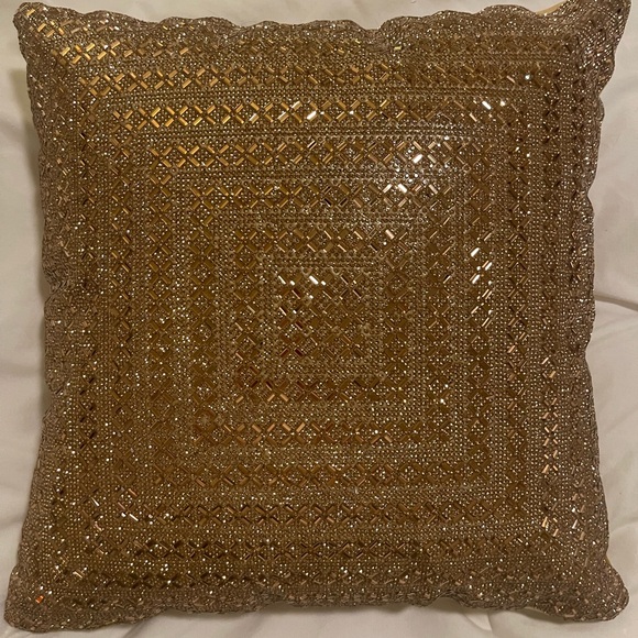 Sparkles Home Rhinestone Beaded Decorative Throw Pillow